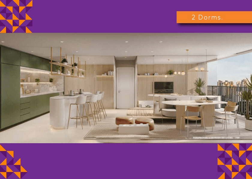 living 2 dorms vista jardim guedala